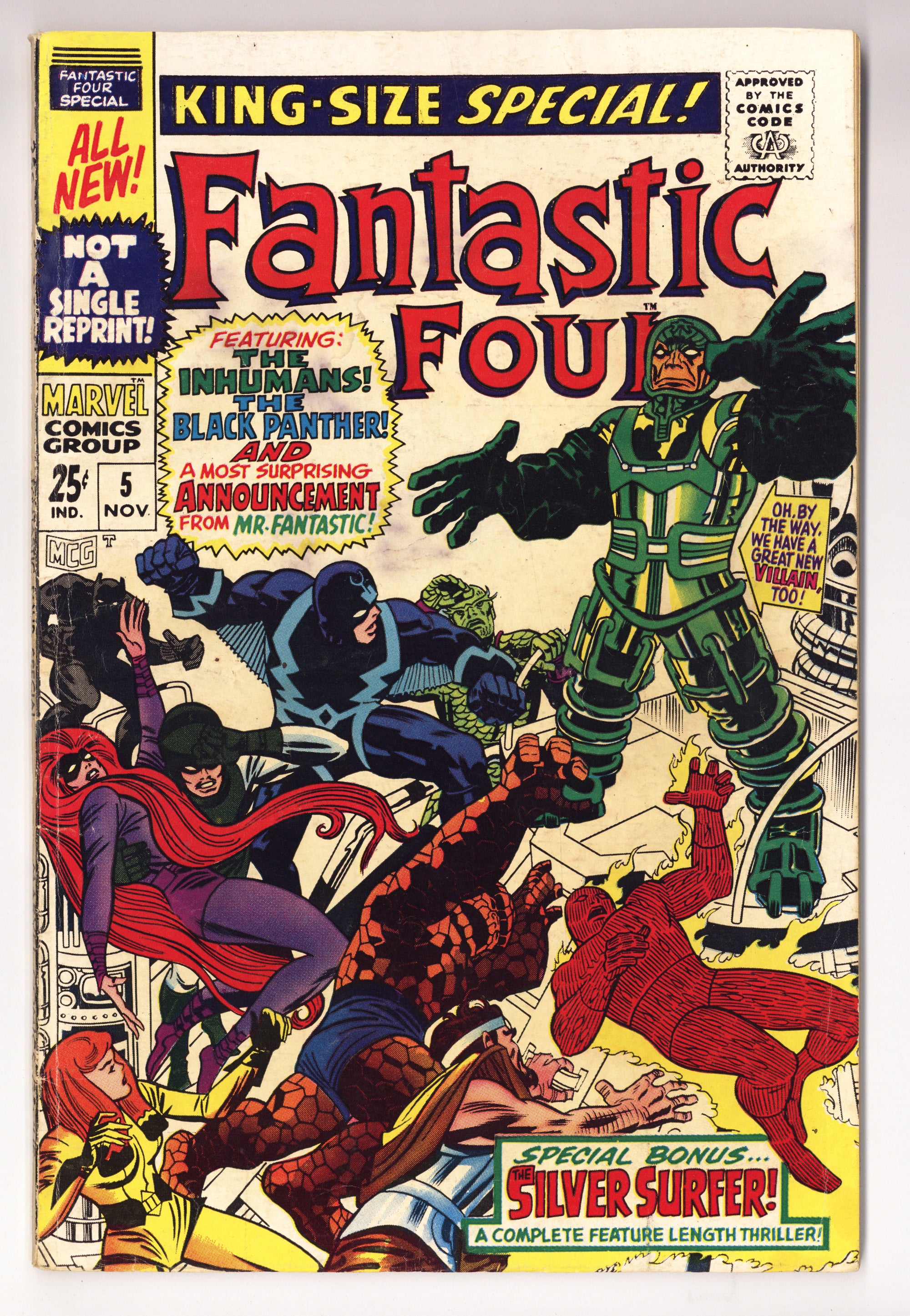 Fantastic Four Annual Vol 1 5  VG+ (4.5)   (1967)        