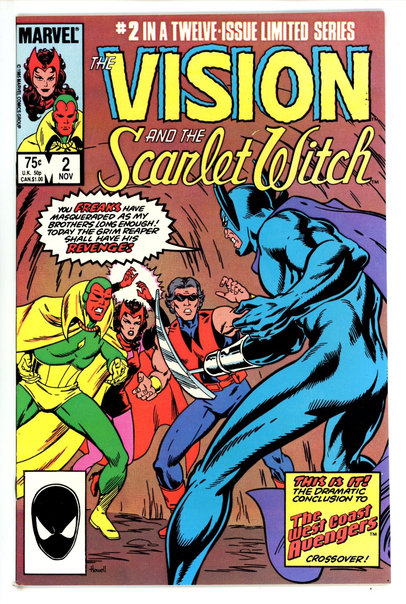 The Vision and the Scarlet Witch Vol 2 2 VF (8.0) (1985) 