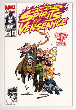 Ghost Rider / Blaze: Spirits of Vengeance Vol 1 3 High Grade (1992)