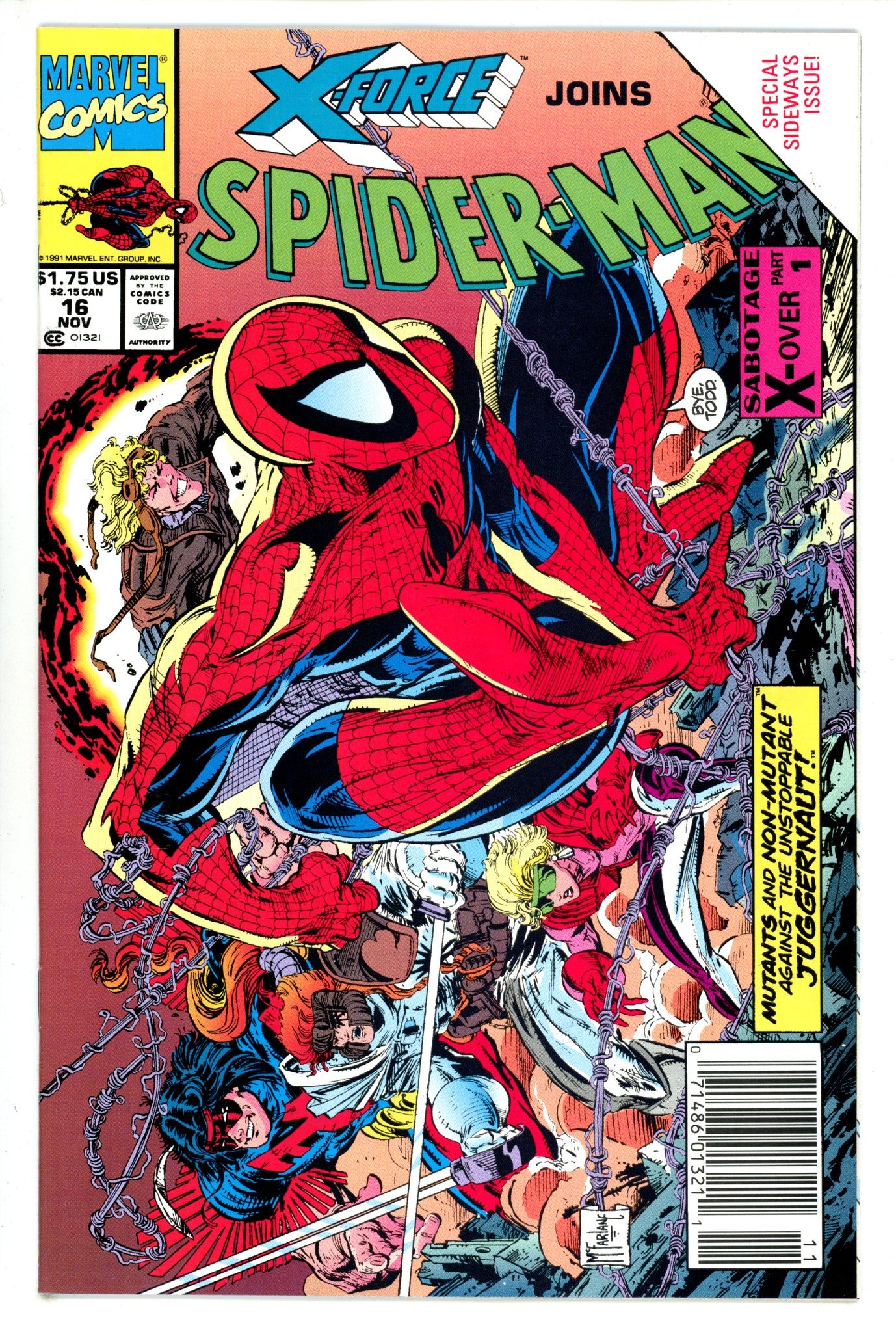 Spider-Man Vol 1 16 Newsstand NM (1991)
