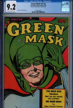 The Green Mask Vol 2 4 [15] CGC 9.2 (NM-) (1945) 