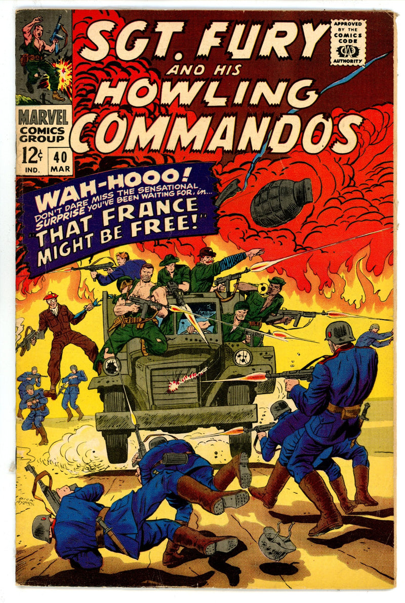 Sgt. Fury 40 VG/FN (5.0) (1967) 