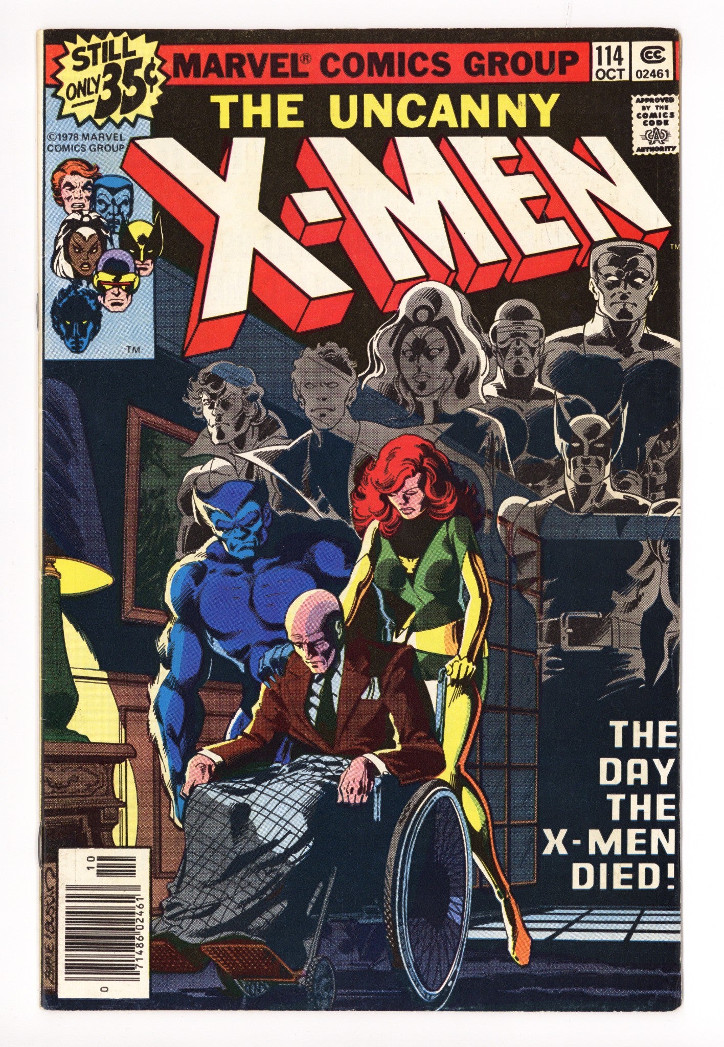 The X-Men Vol 1 114 FN- (5.5) (1978) Signed x1 1st Page Terry Austin 