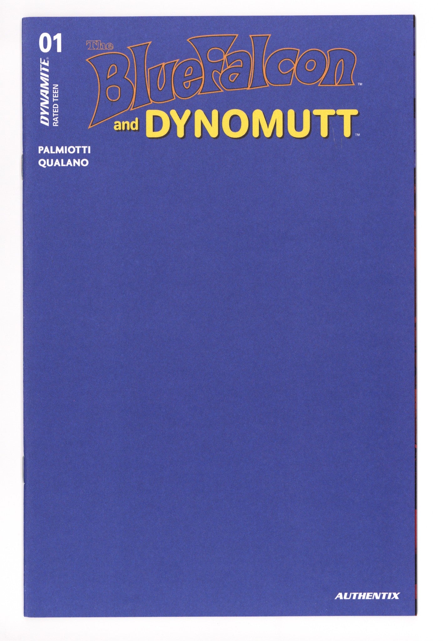 Blue Falcon & Dynomutt 1 Blue Blank Variant (2025)