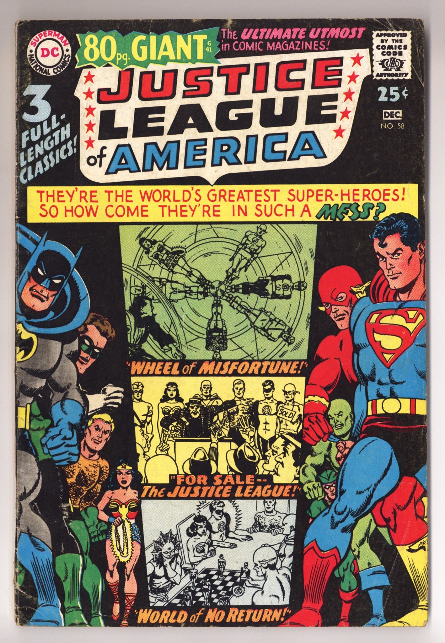 Justice League of America Vol 1 58 VG (4.0) (1967) 