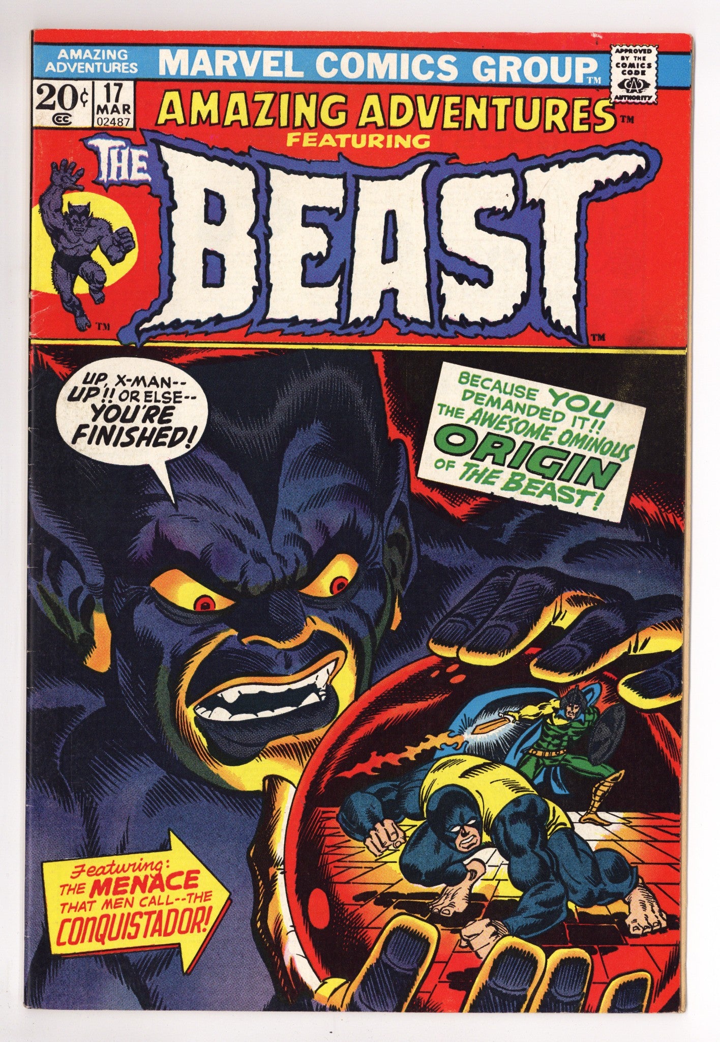 Amazing Adventures Vol 2 17 VF (8.0) Double Cover (1973) 