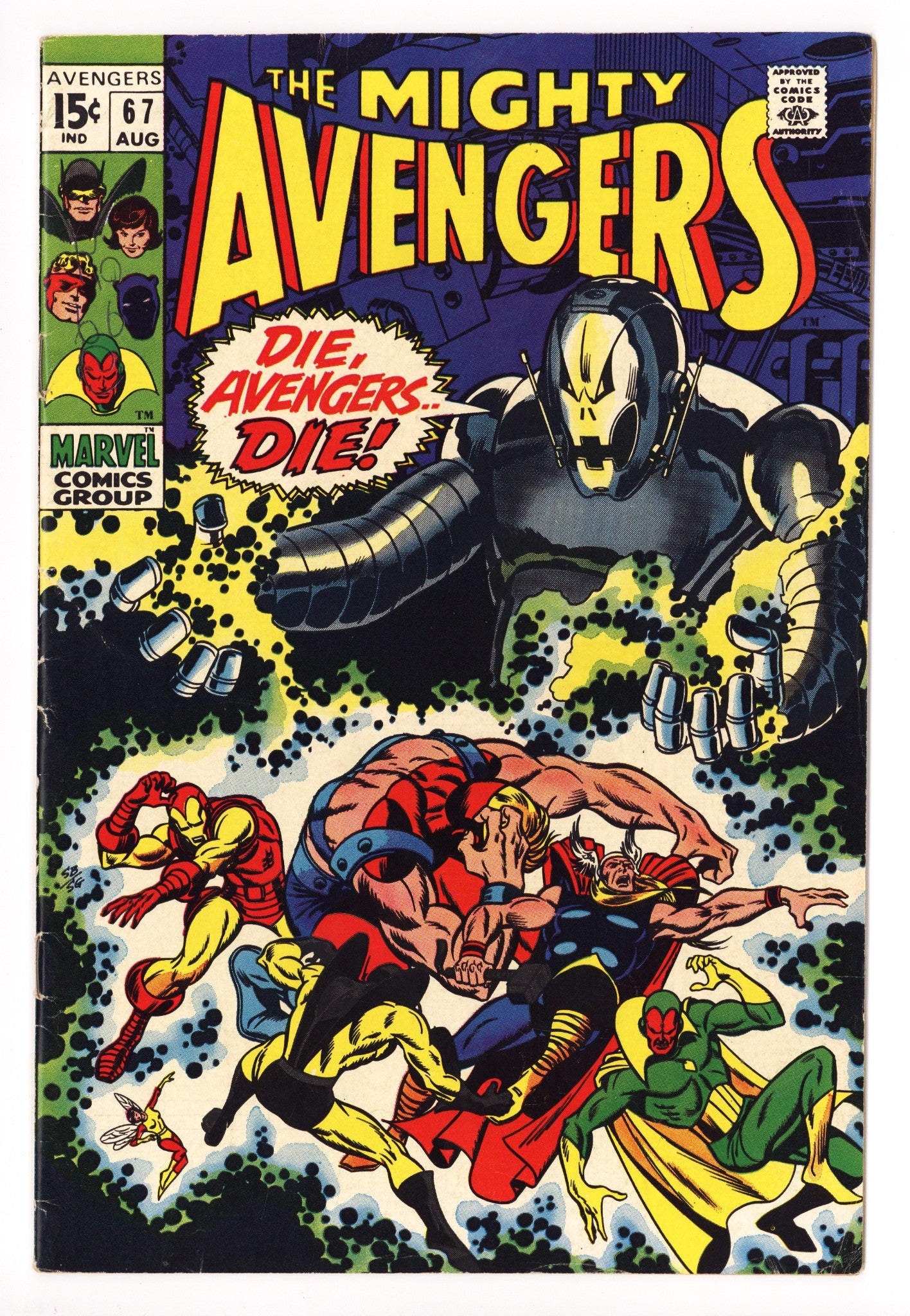 The Avengers Vol 1 67 FN- (5.5) (1969) 