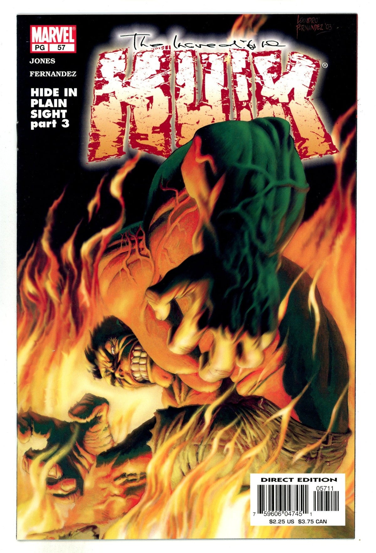 Incredible Hulk Vol 2 57  High Grade   (2003)
