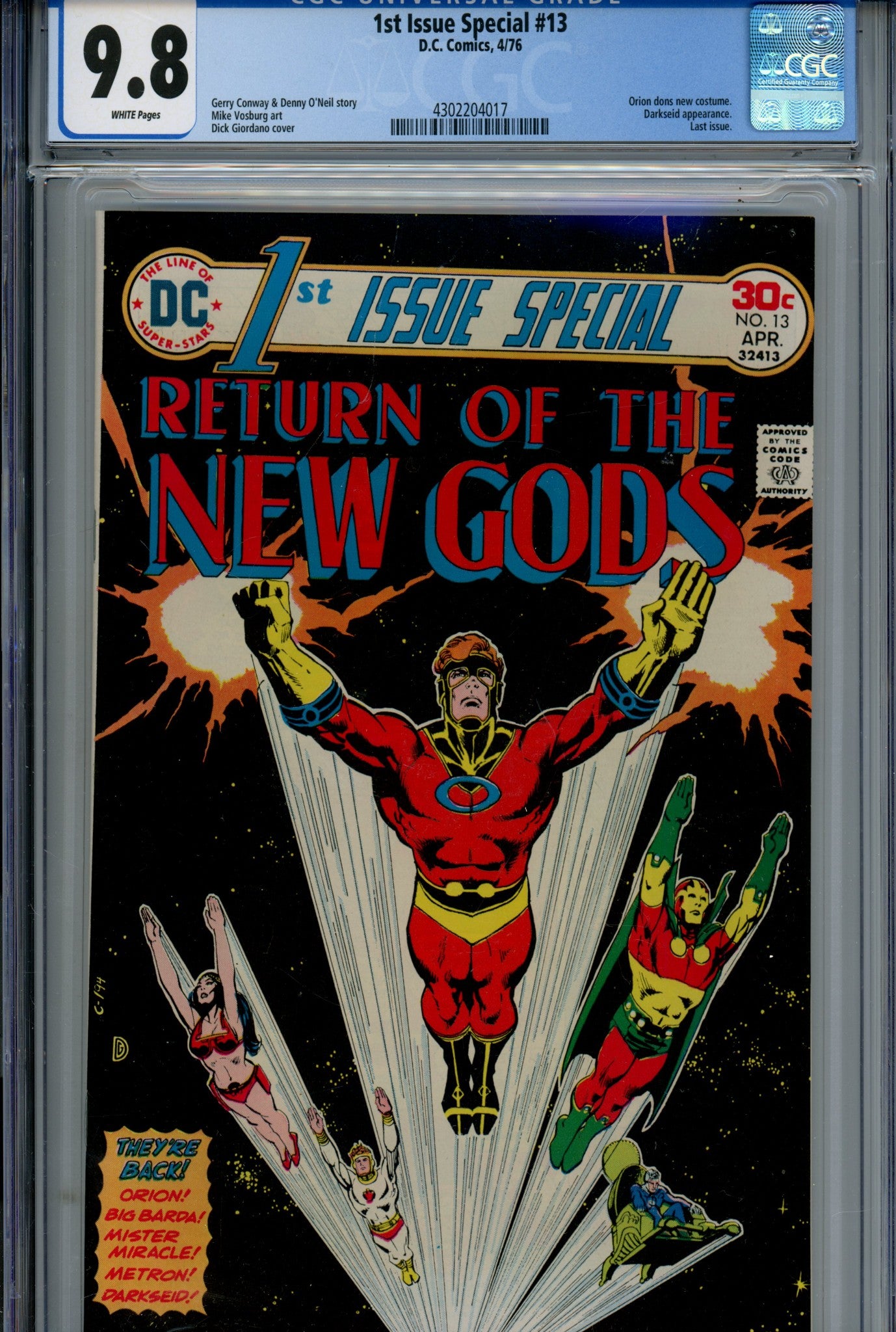 1st Issue Special 13 CGC 9.8 (NM/M) (1976) 