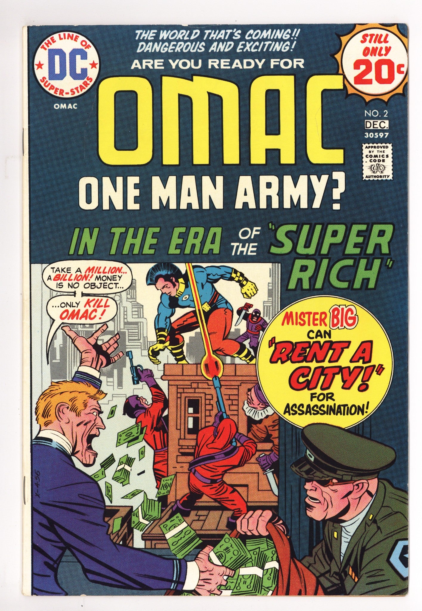 OMAC Vol 1 2 Mid Grade (1974) 