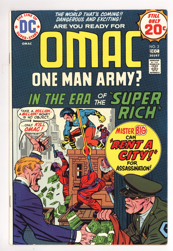 OMAC Vol 1 2 Mid Grade (1974)