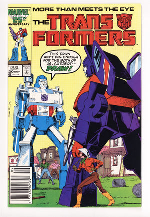 The Transformers 20 Mid Grade (1986) Newsstand