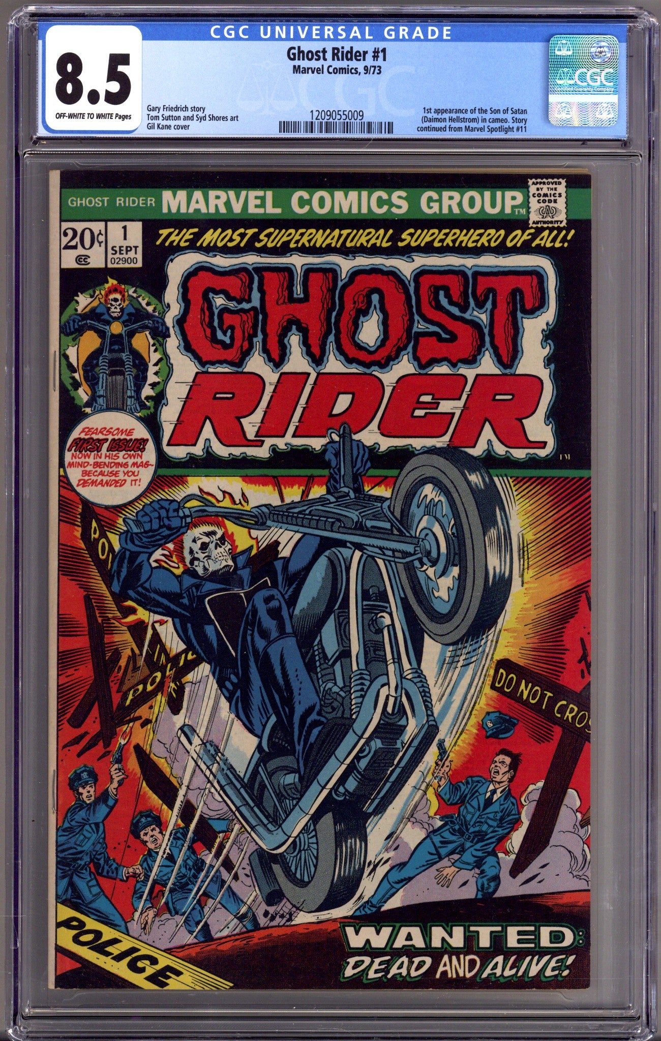 Ghost Rider Vol 1 1 CGC 8.5 (VF+) (1973) 