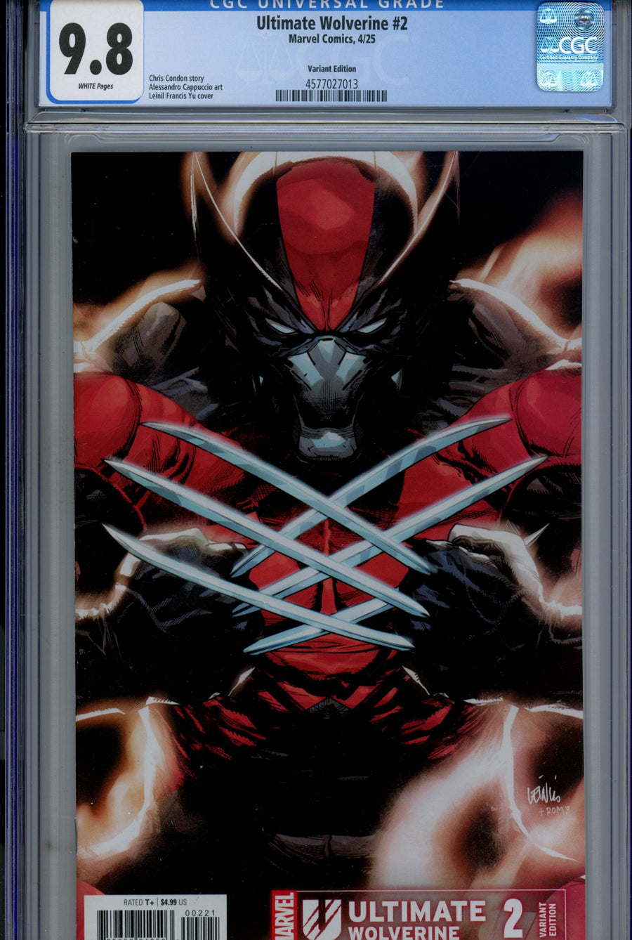 Ultimate Wolverine 2 CGC 9.8 (NM/M) (2025) Yu Variant 