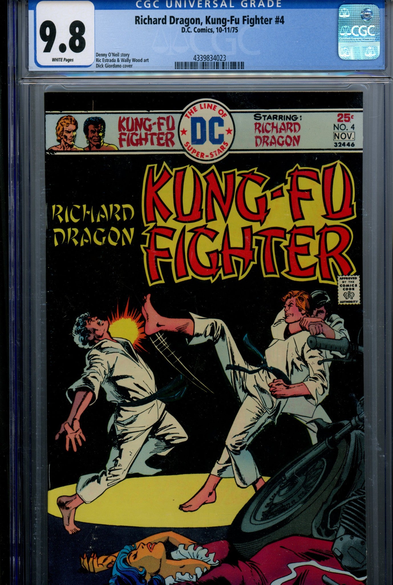 Richard Dragon, Kung-Fu Fighter 4 CGC 9.8 (NM/M) (1975)