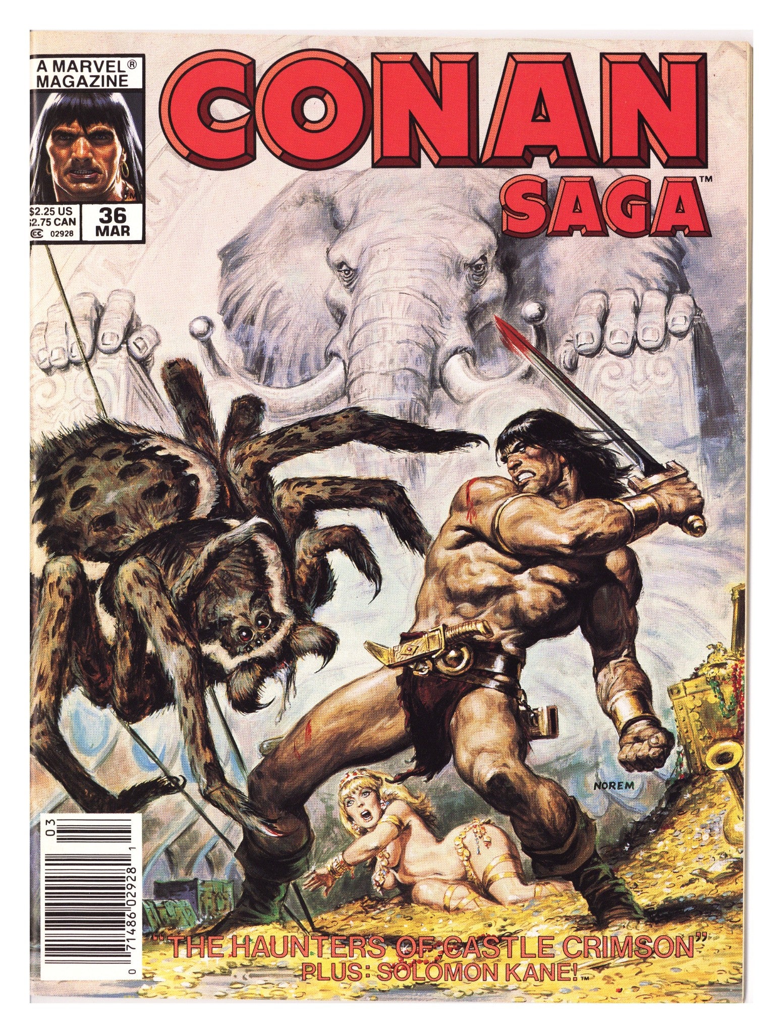 Conan Saga 36 High Grade (1990) Newsstand 