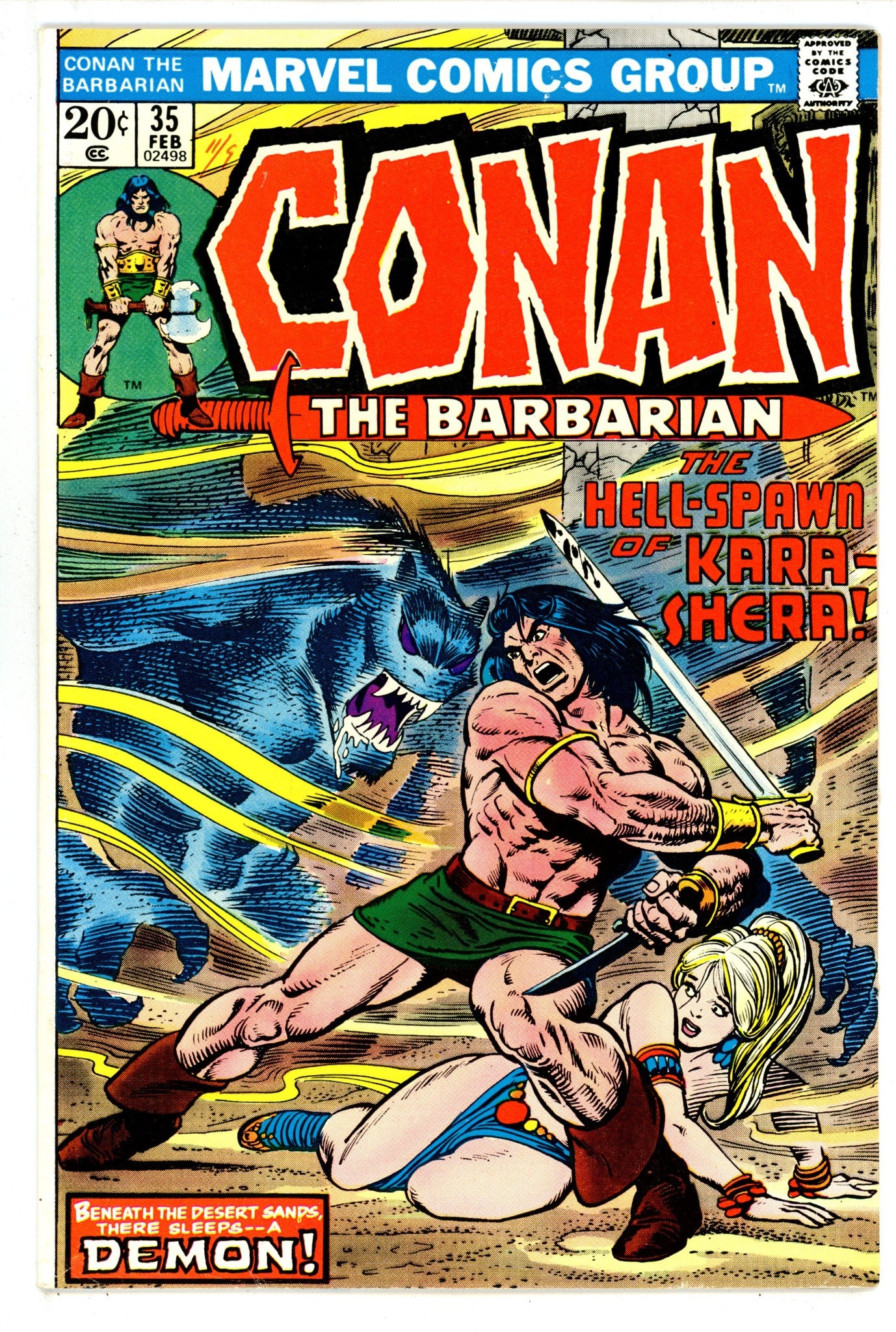 Conan the Barbarian Vol 1 35 VG/FN (5.0) (1974) 