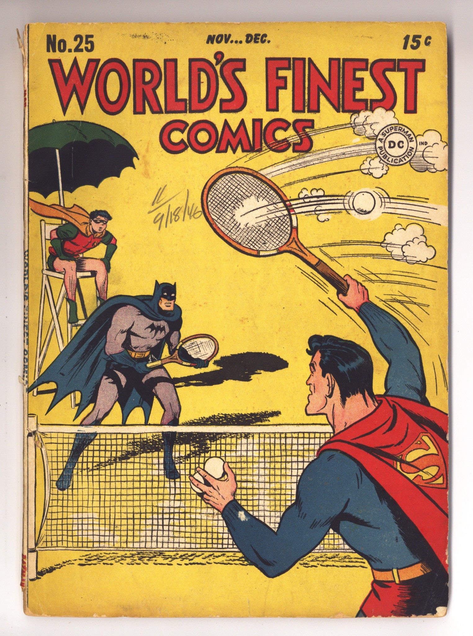 World's Finest Comics 25 VG (4.0) Panel Replaced, Interior Page (1946) 