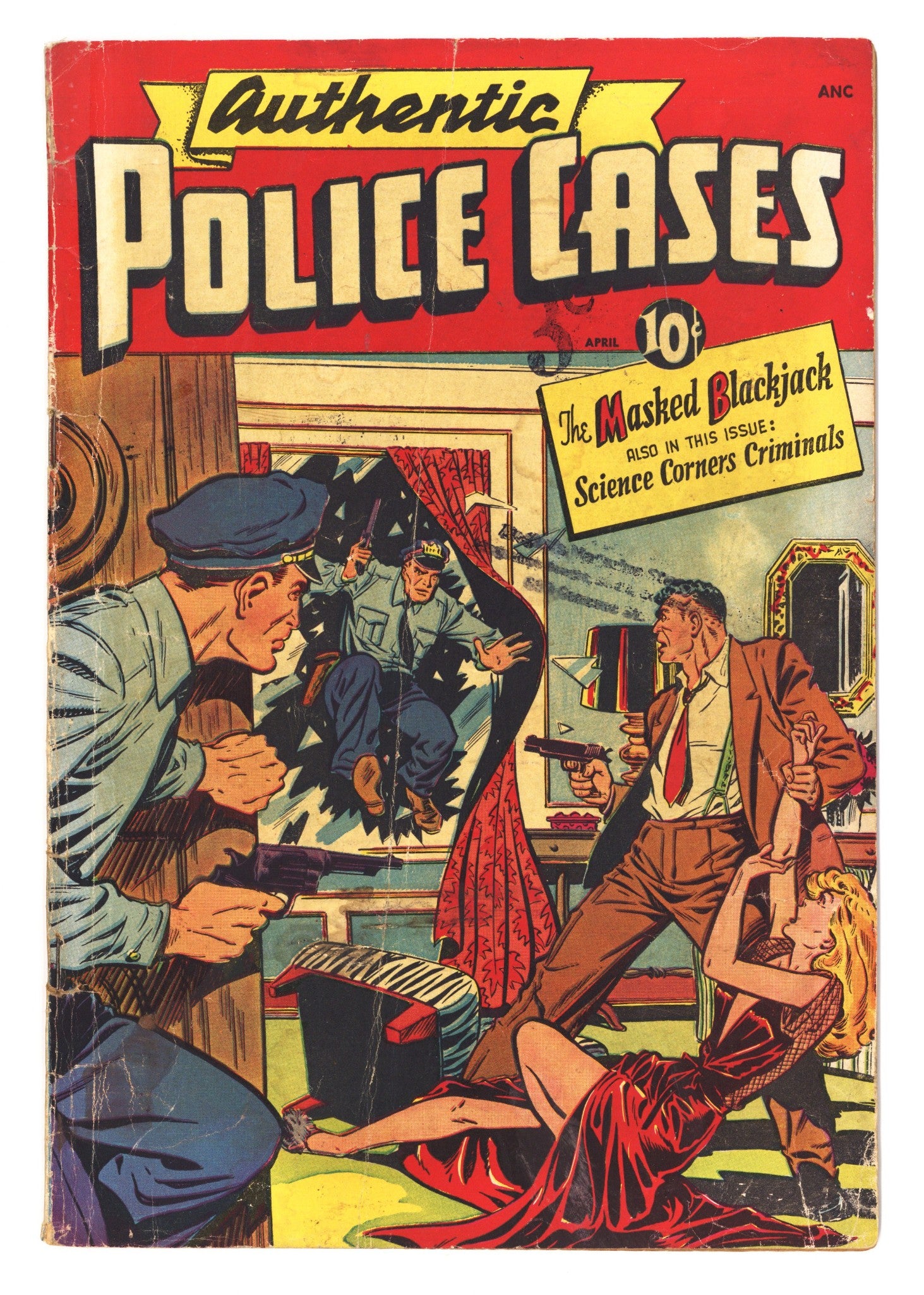 Authentic Police Cases 7 GD/VG (3.0) Spine Glued (1950) 