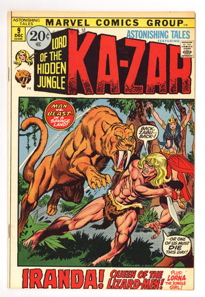 Astonishing Tales Vol 1 9 VF+ (8.5) (1971)