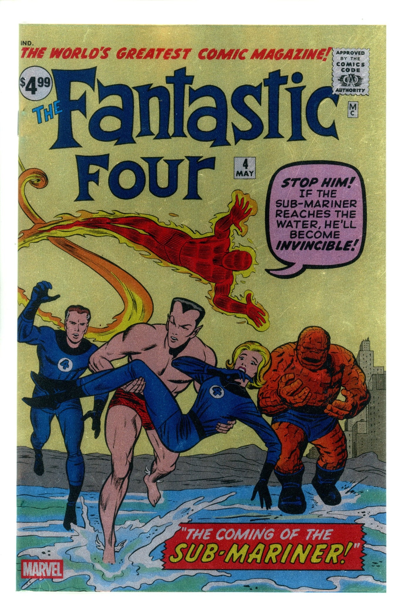 Fantastic Four Vol 1 4 Kirby Facsimile Foil Variant (2025)