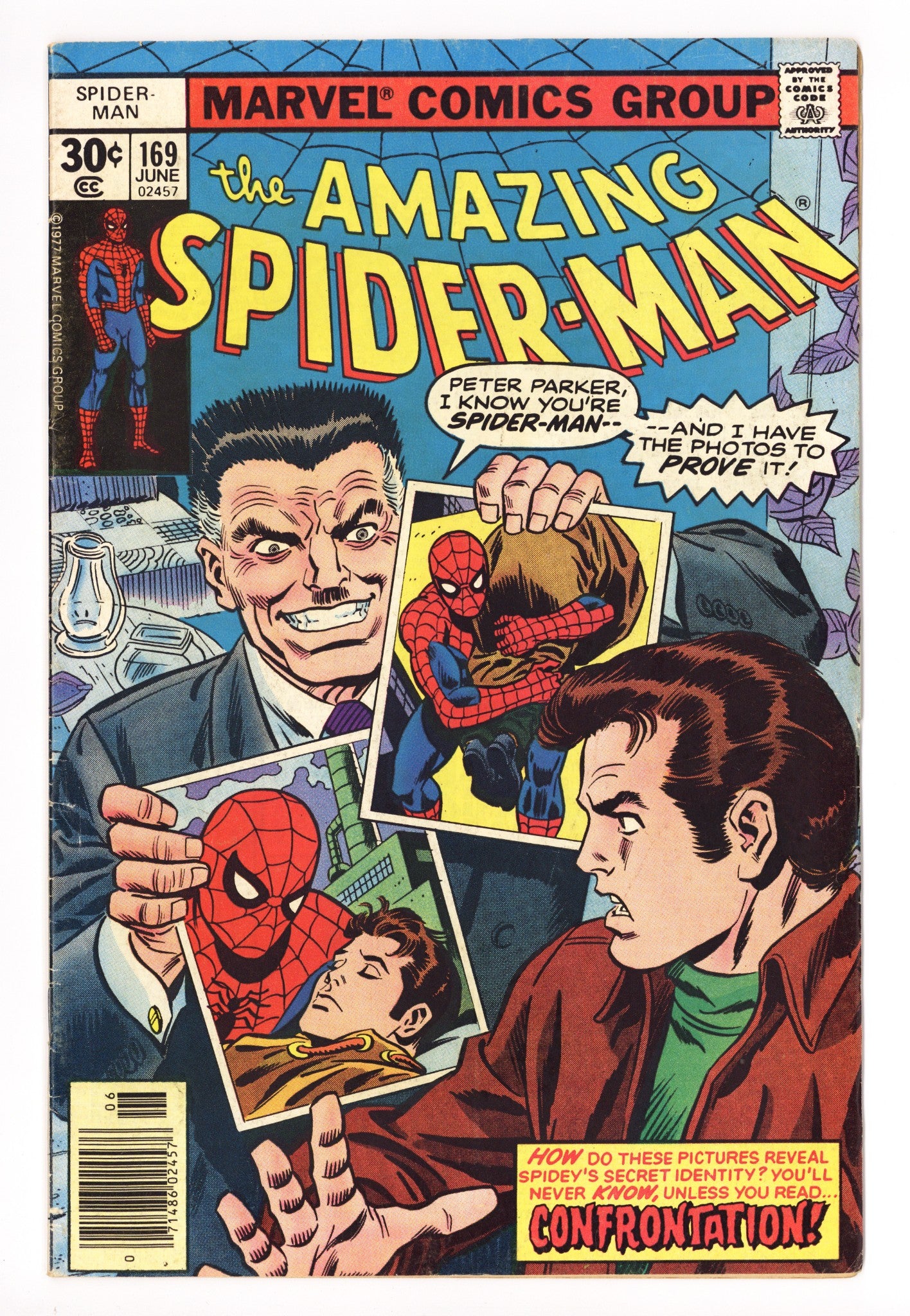 The Amazing Spider-Man Vol 1 169 FN- (5.5) (1977) 