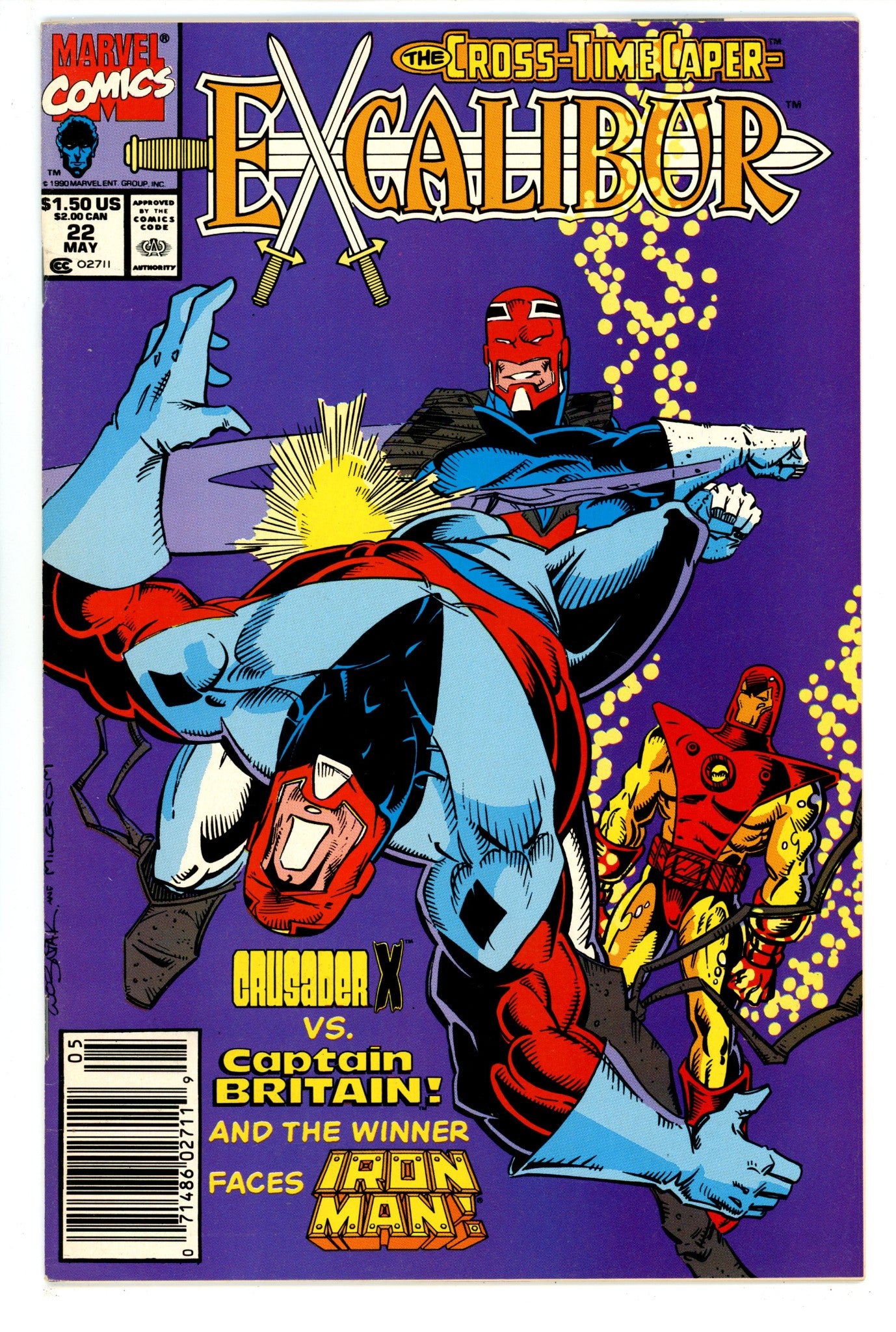 Excalibur Vol 1 22 High Grade (1990) Newsstand 