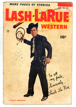 Lash LaRue Western 43 VG- (3.5) (1953) 