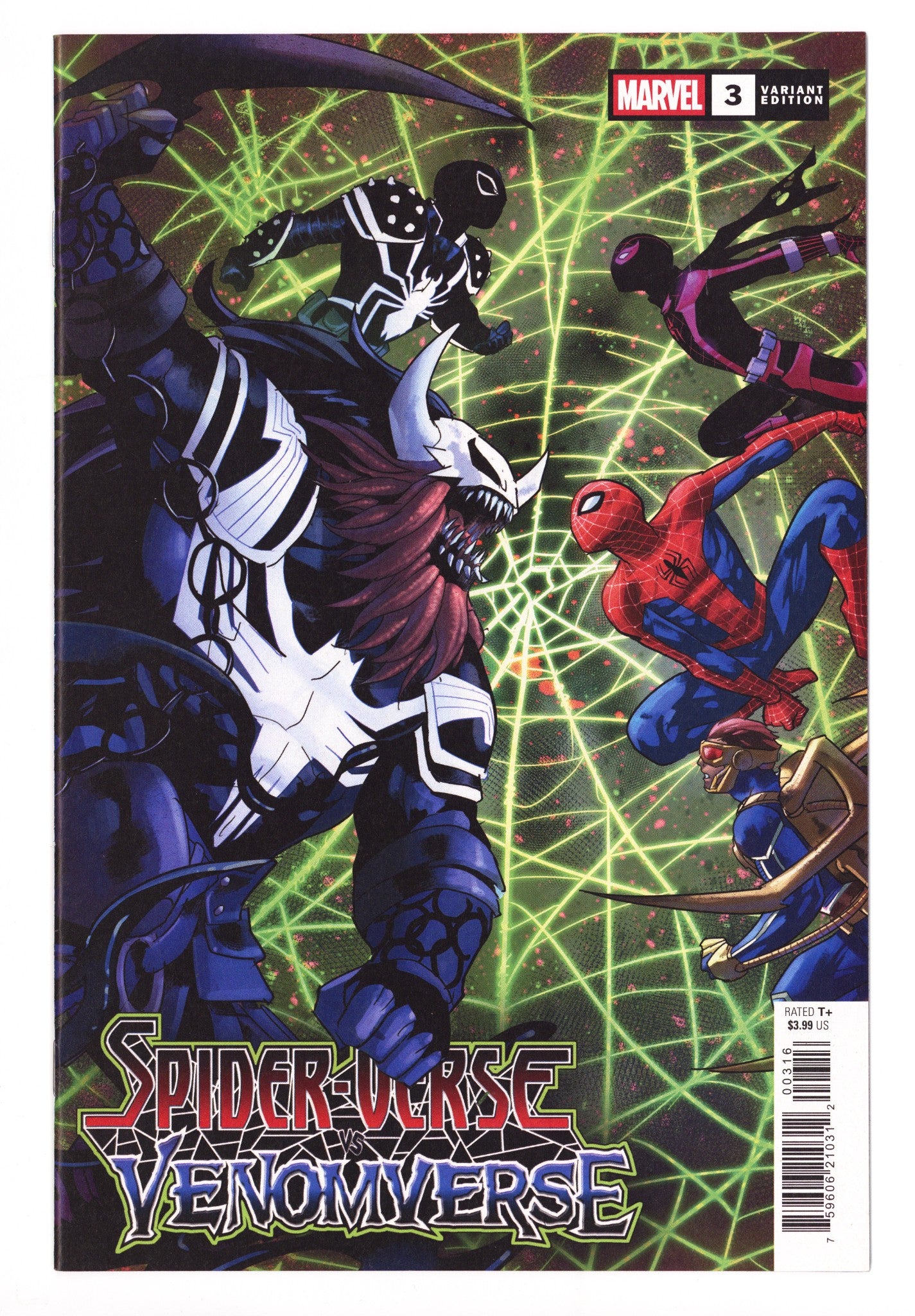 Spider-Verse vs. Venomverse 3 NM- (9.2) (2025) Bazaldua Incentive Variant 