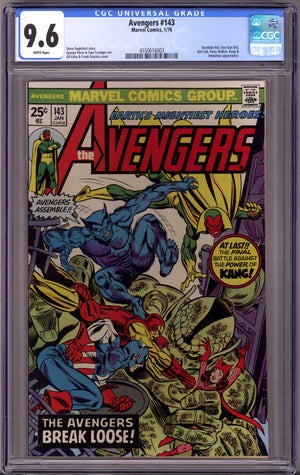 The Avengers Vol 1 143 CGC 9.6 (NM+) (1976)