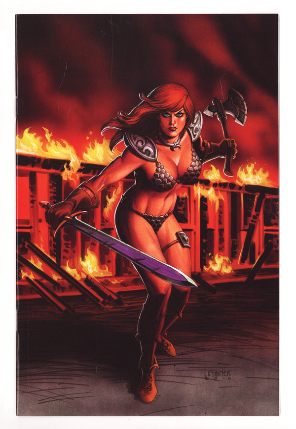 Red Sonja Vol 1 51 NM- (9.2) (2010) Linsner Dynamic Forces Virgin Exclusive Variant