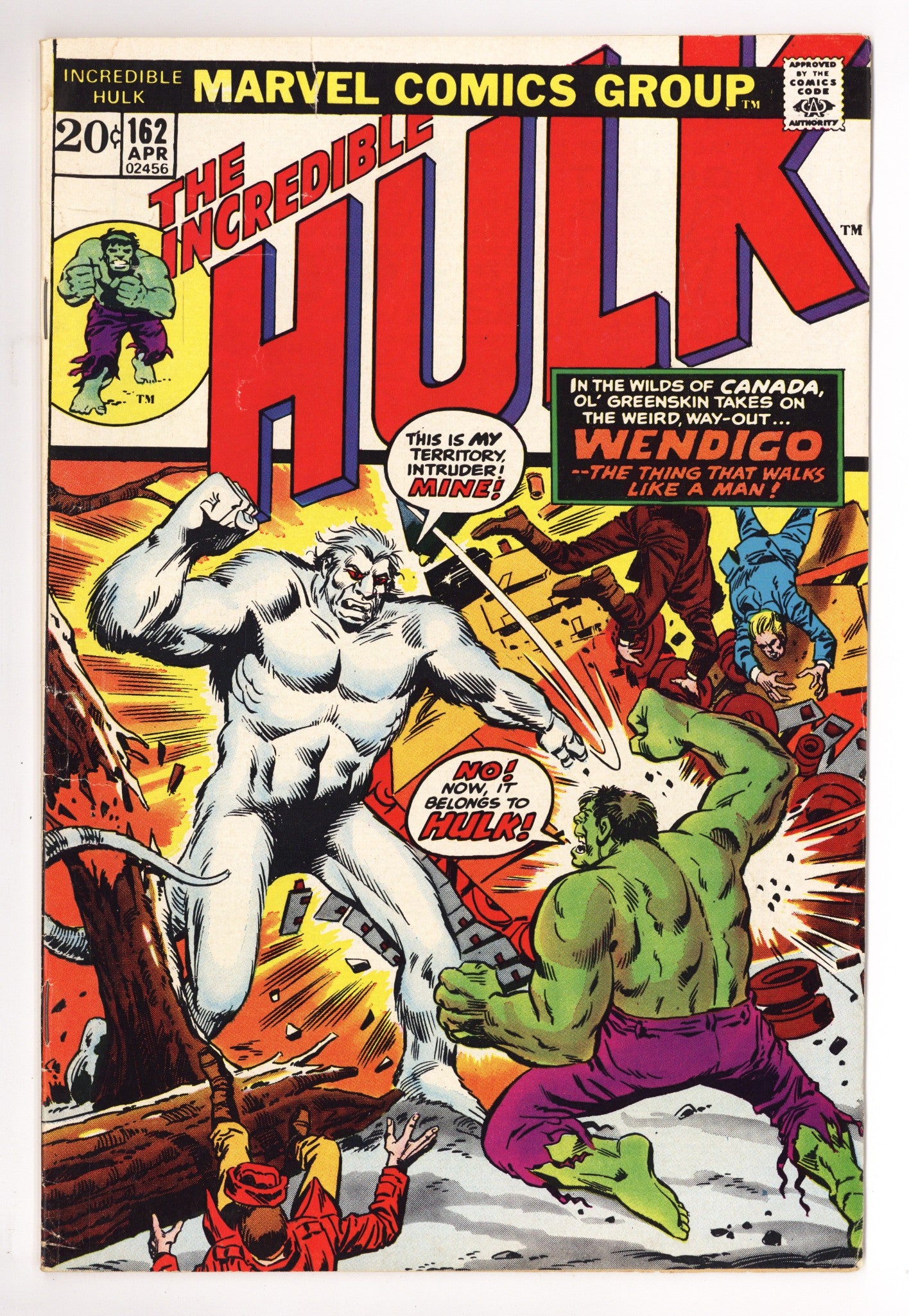 The Incredible Hulk Vol 1 162 VG (4.0) (1973) 