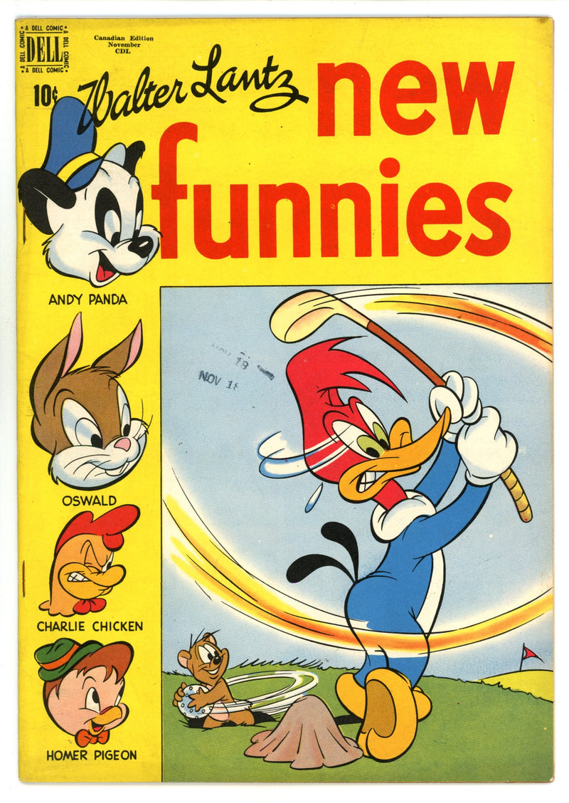 Walter Lantz New Funnies 152 VF+ (8.5) (1949) Canadian Edition 