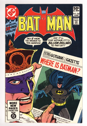 Batman Vol 1 336 Mid Grade (1981)