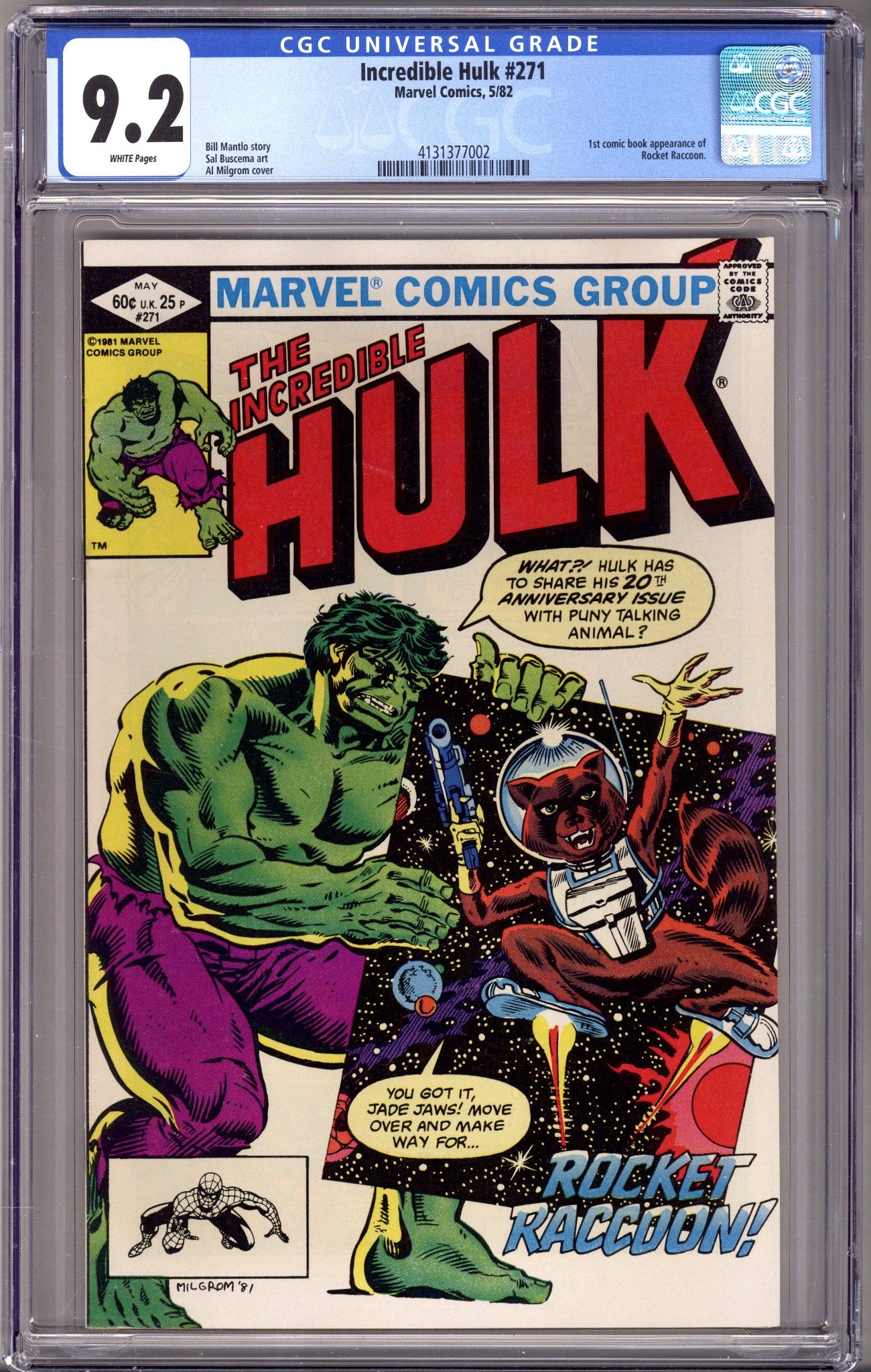 The Incredible Hulk Vol 1 271 CGC 9.2 (NM-) (1982) 