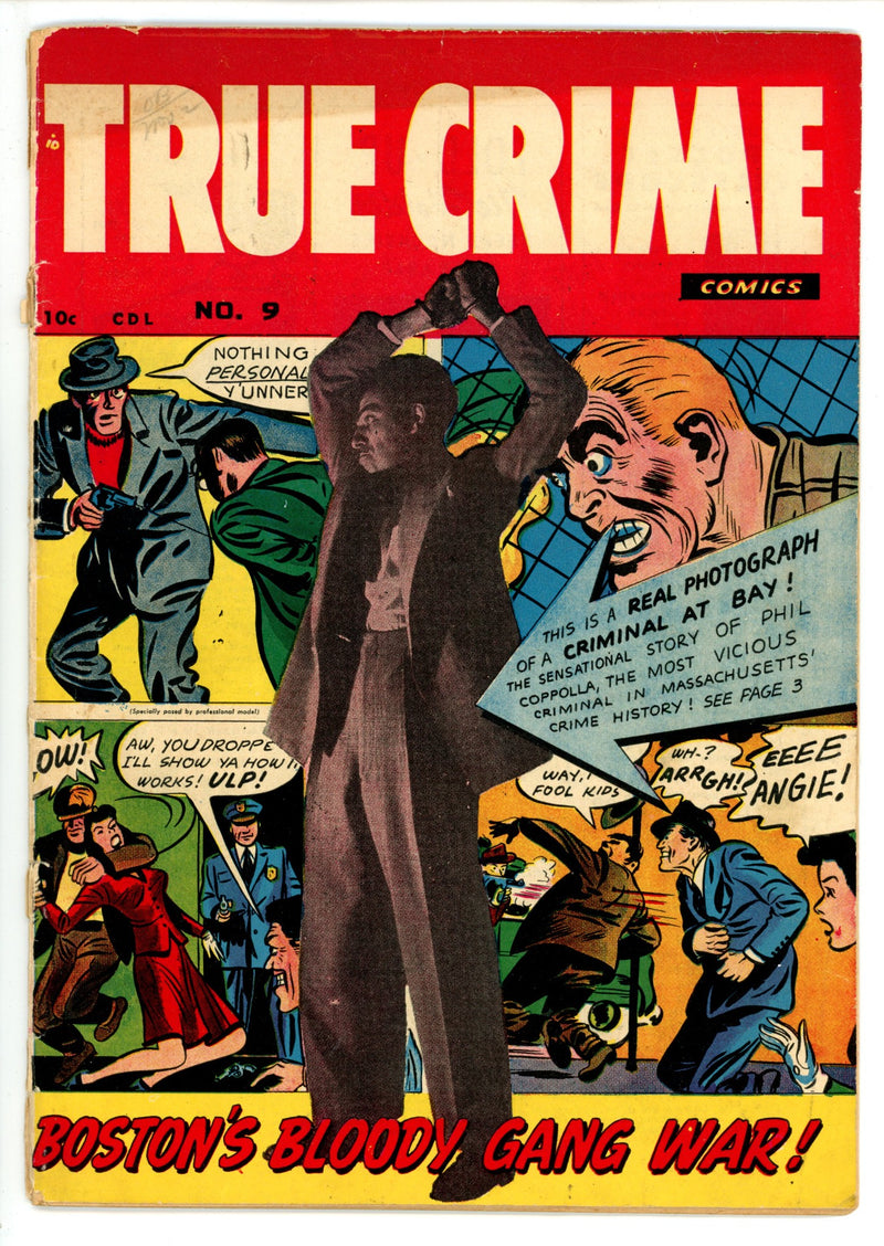 True Crime Comics Vol 2 9 Cover Detached (1949) Canadian Edition 
