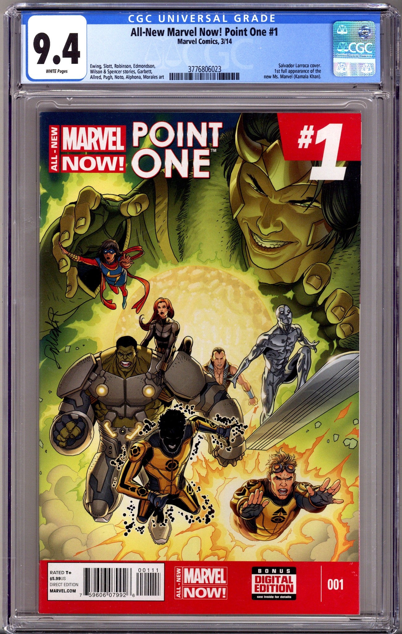 All-New Marvel Now! Point One 1 CGC 9.4 (NM) (2014) 