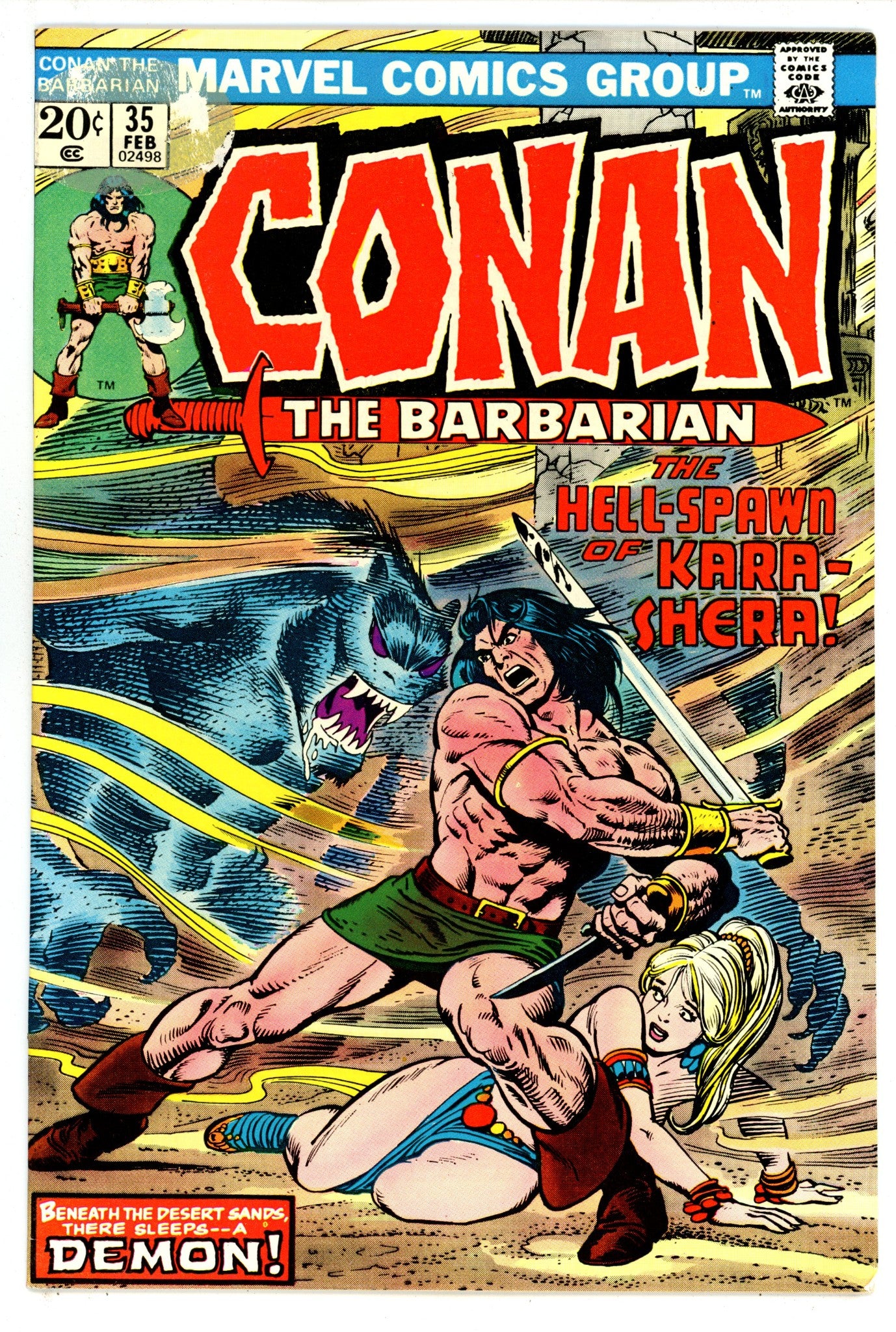 Conan the Barbarian Vol 1 35 FN- (5.5) (1974) 