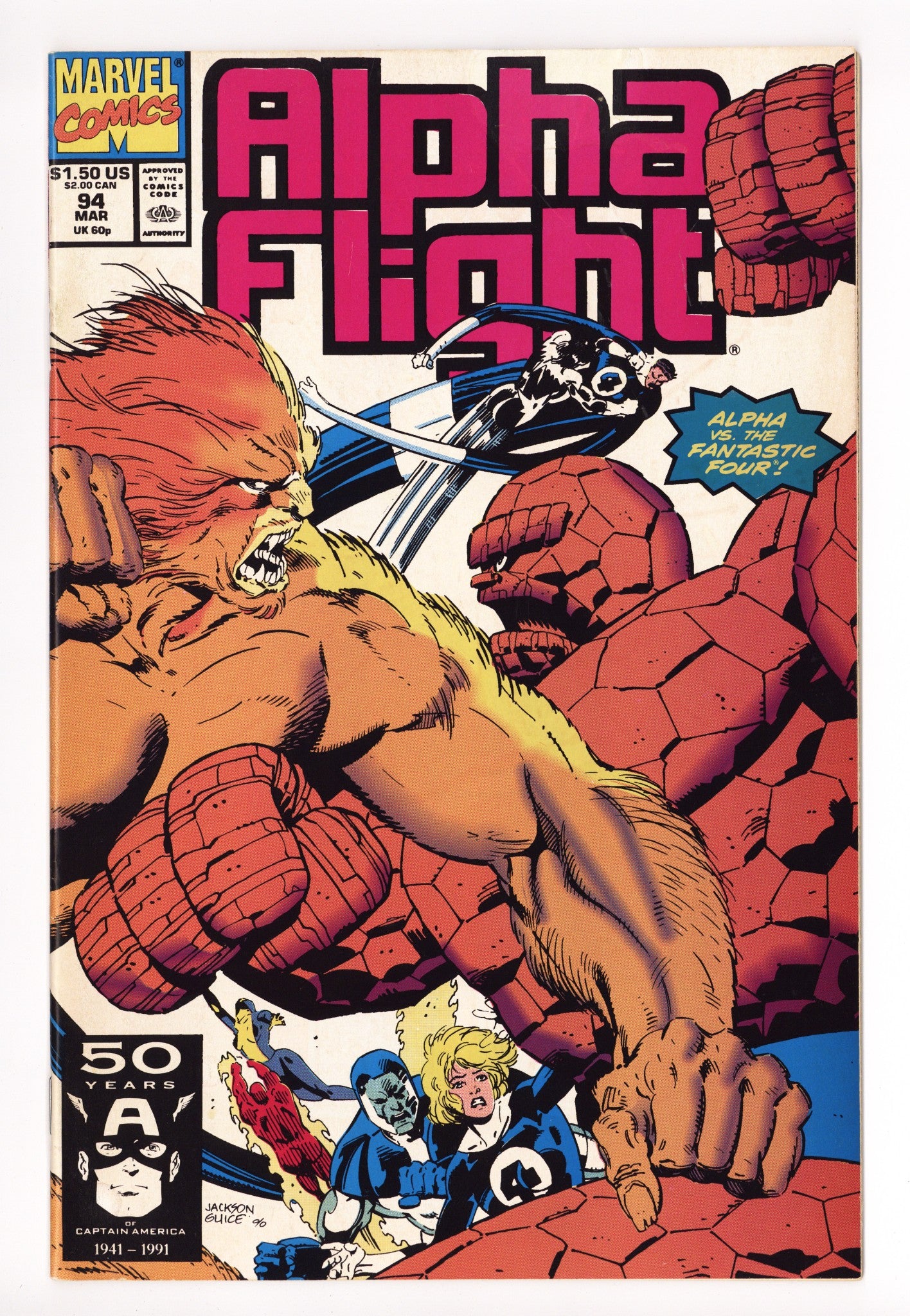 Alpha Flight Vol 1 94 Mid Grade (1991) 