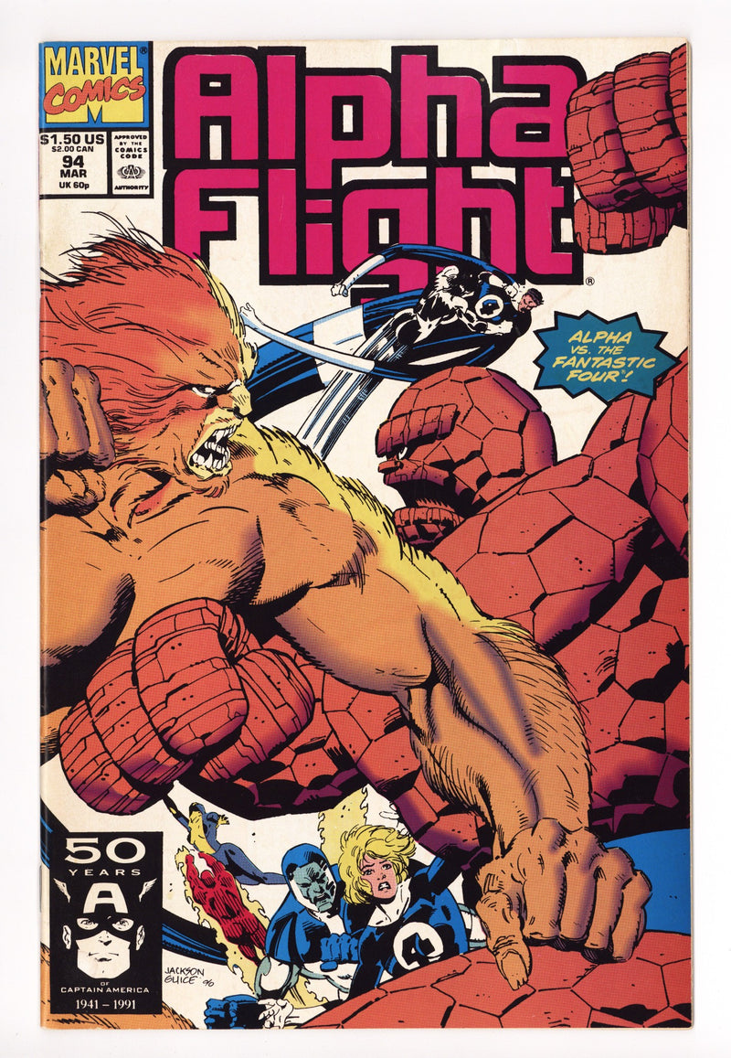 Alpha Flight Vol 1 94 Mid Grade (1991) 