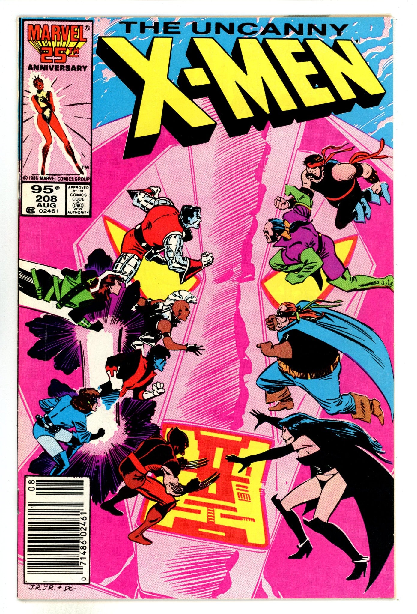 The Uncanny X-Men Vol 1 208  VG+ (4.5)  (1986)  Canadian Price Variant  