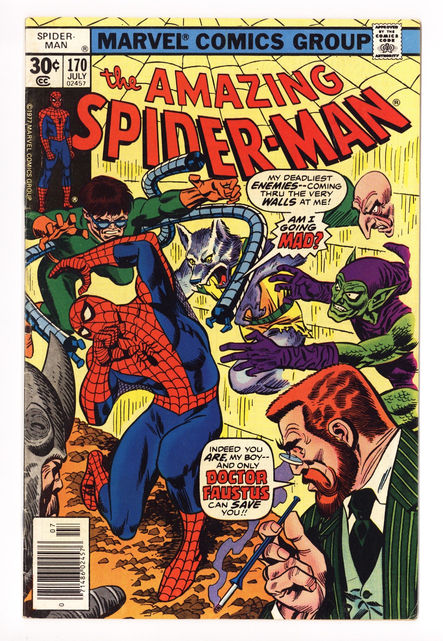The Amazing Spider-Man Vol 1 170 FN+ (6.5) (1977) 
