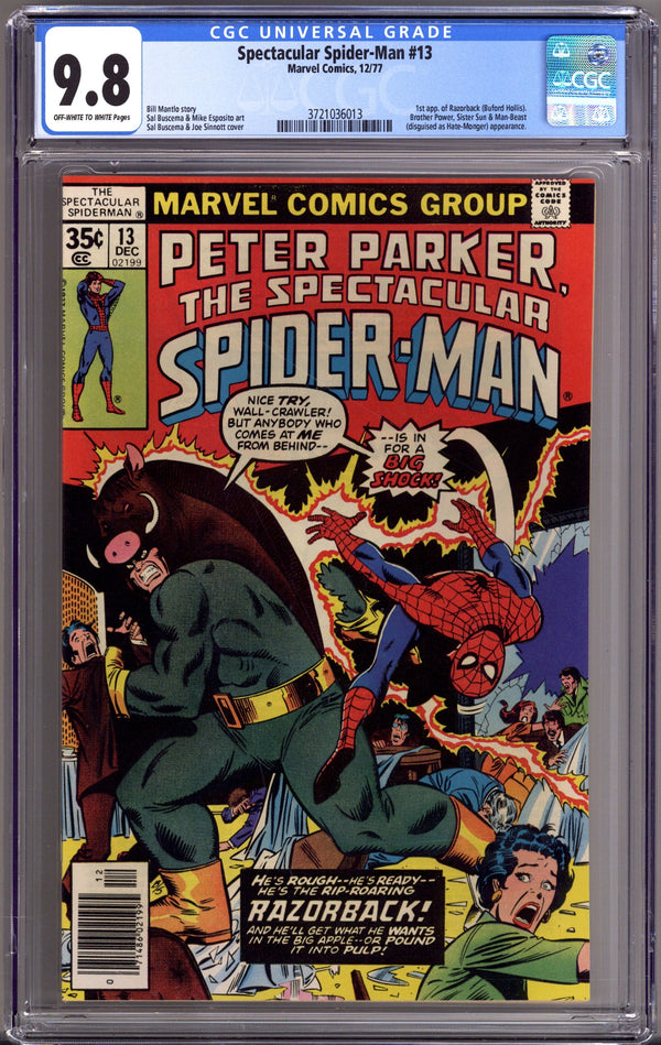 The Spectacular Spider-Man Vol 1 13 CGC 9.8 (NM/M)   (1977)