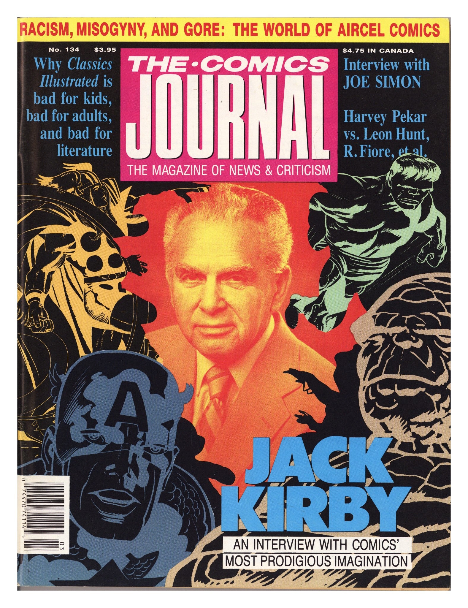 The Comics Journal 134 FN+ (6.5) (1990) 