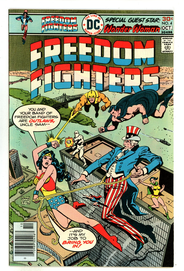 Freedom Fighters Vol 1 4 VF/NM (9.0) (1976)
