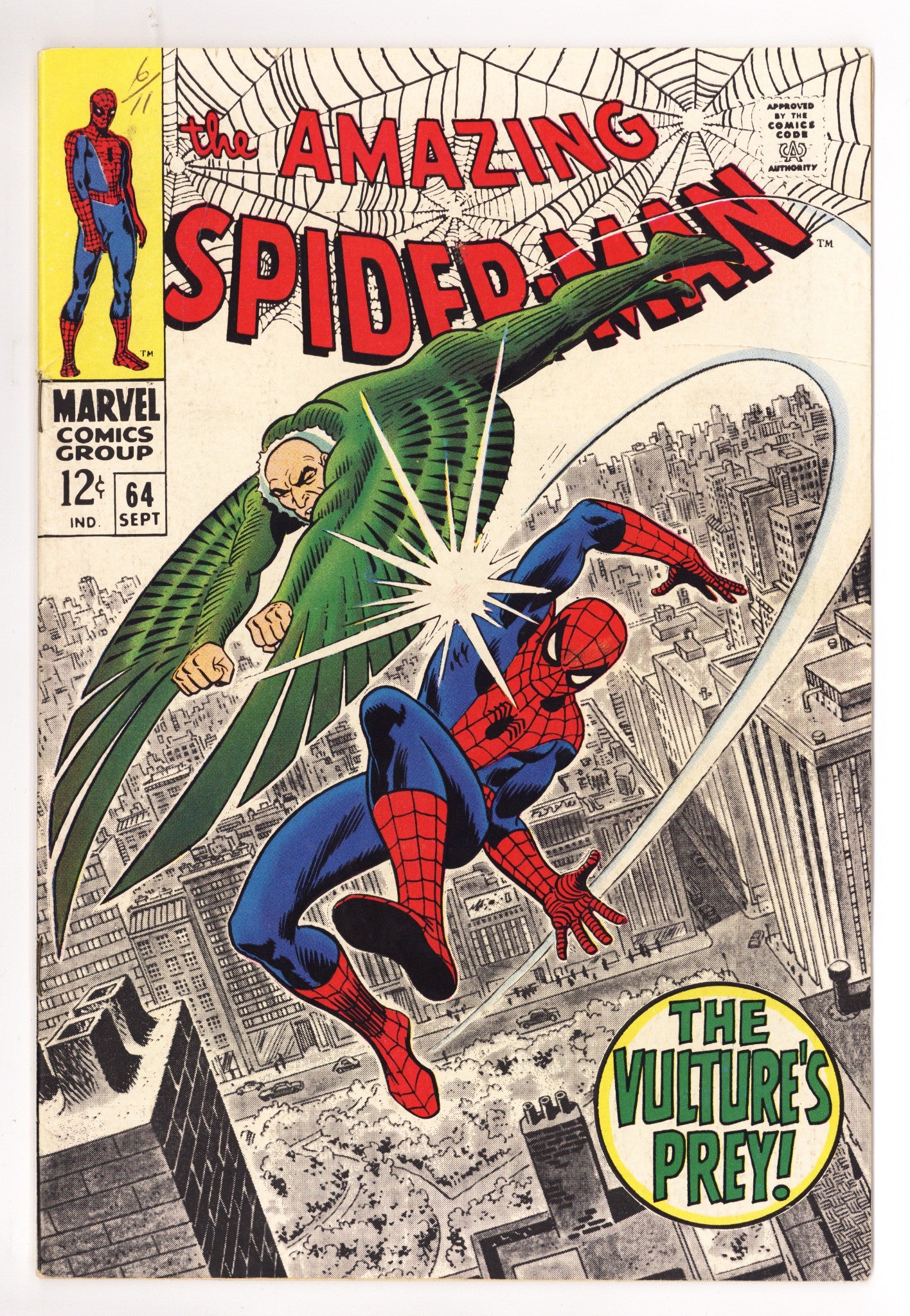 The Amazing Spider-Man Vol 1 64  VG/FN (5.0)   (1968)        