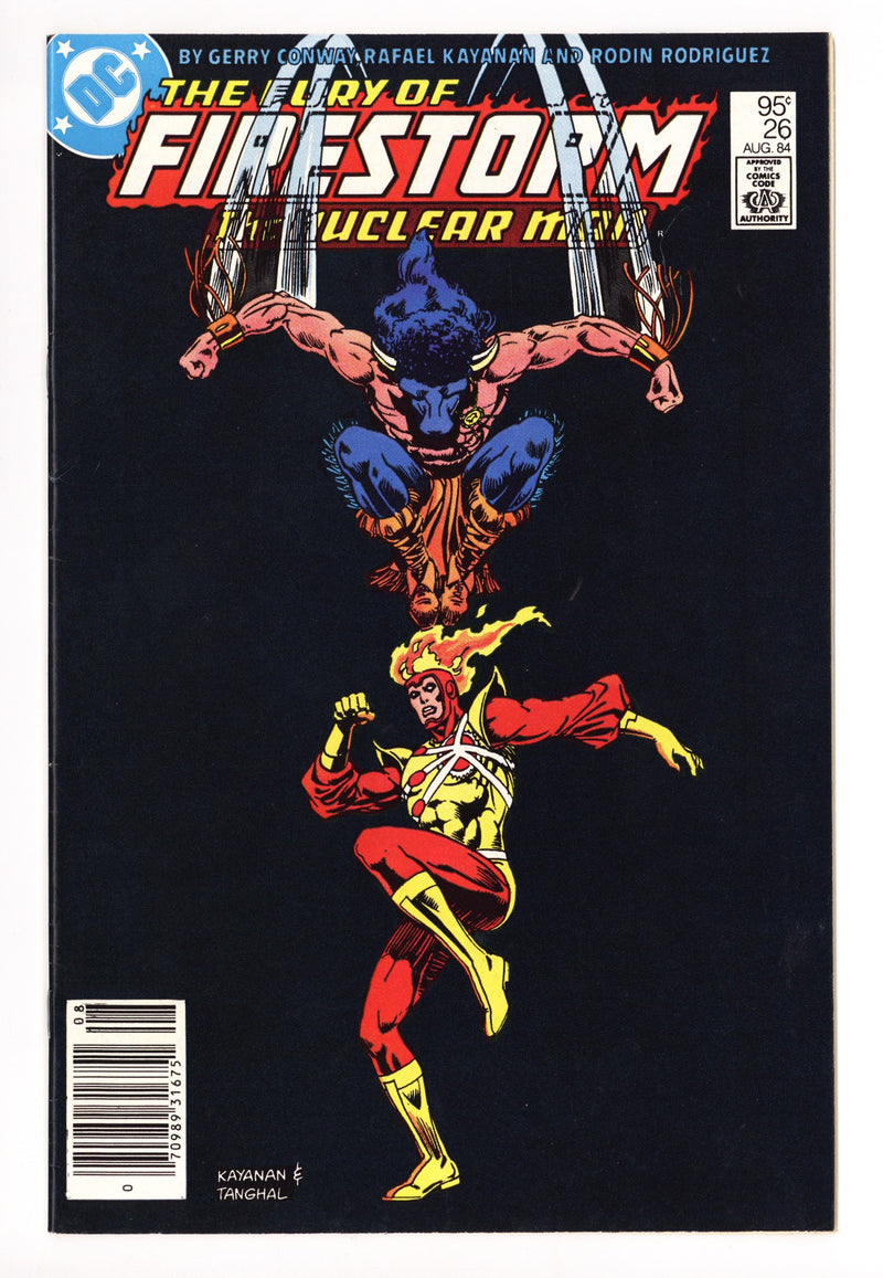 The Fury of Firestorm Vol 2 26 Mid Grade (1984) Canadian Price Variant 