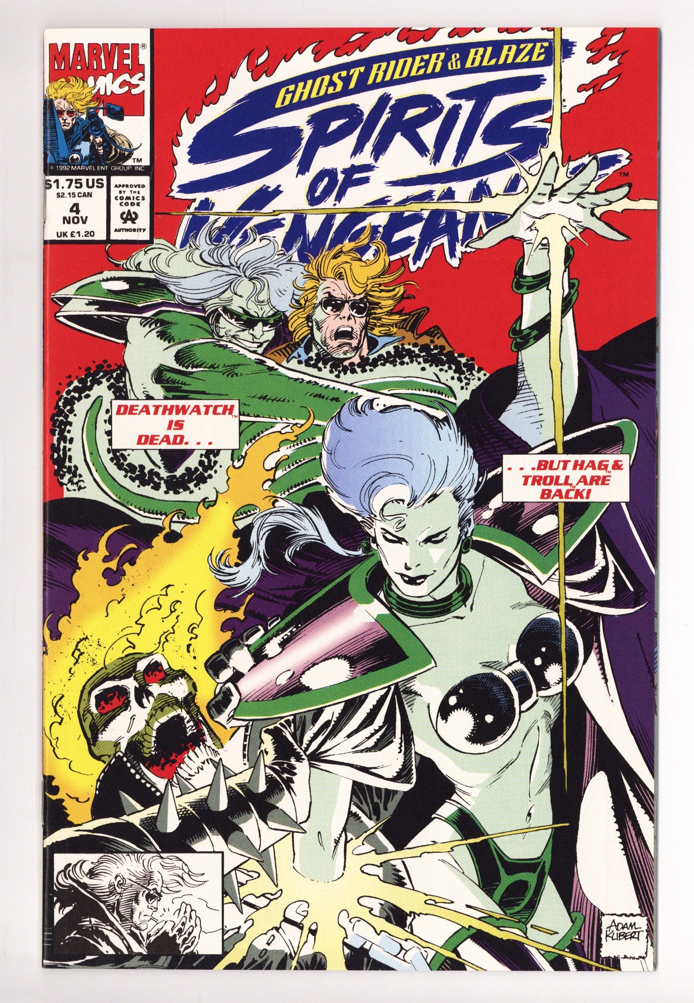 Ghost Rider / Blaze: Spirits of Vengeance Vol 1 4 High Grade (1992) 