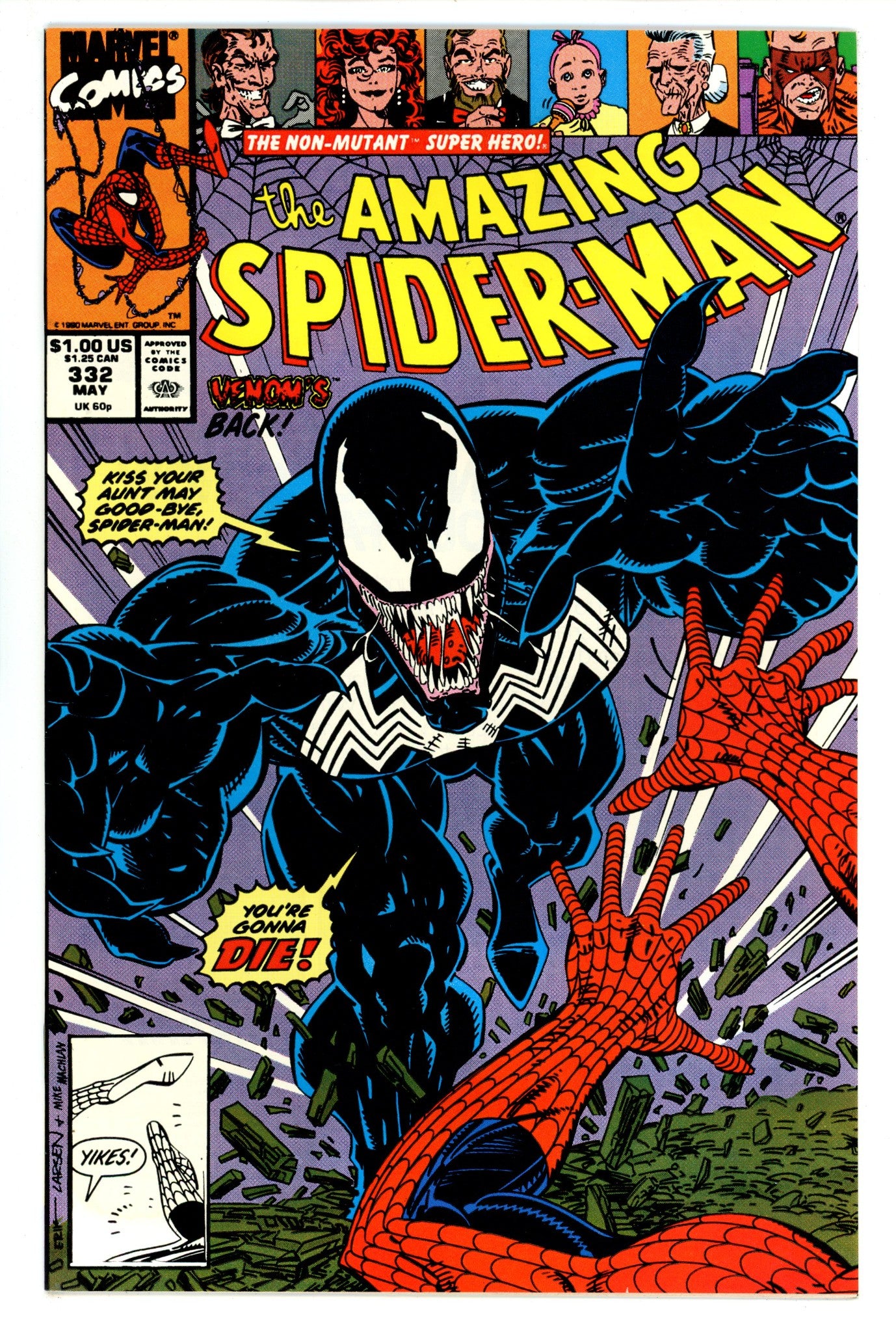 The Amazing Spider-Man Vol 1 332 VF+ (8.5) (1990) 