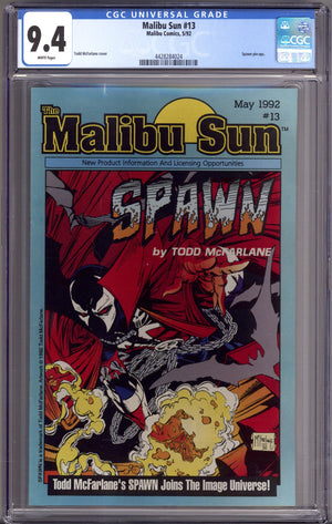 The Malibu Sun 13 CGC 9.4 (NM) (1992)